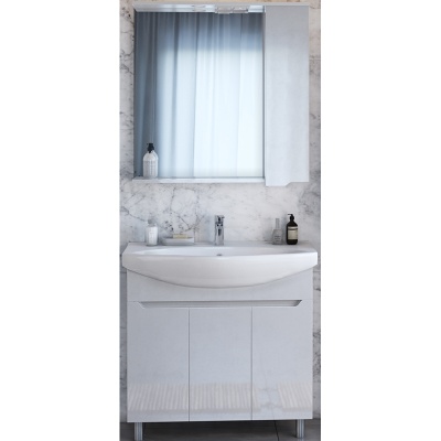 Комплект мебели для ванной San Star Bianco 85 141.1-1.5.1.+191676+152.1-2.5.1. Белый