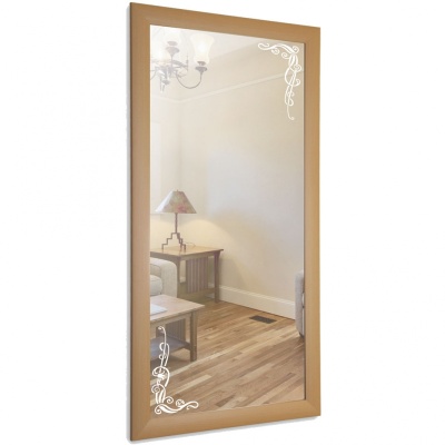 Зеркало Mixline Багет Мишель 60 525425 Бук с пескоструйным рисунком