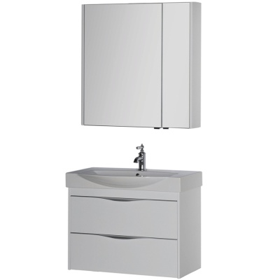 Комплект мебели для ванной Aquanet Франка 85 183190 подвесной Белый