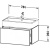 Тумба под раковину Duravit L-Cube 78 LC617702222 Белая глянцевая Тумба под раковину Duravit L-Cube 78 LC617702222 Белая глянцевая