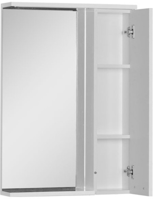 Зеркало со шкафом Aquanet Доминика 60 171918 с подсветкой R Белое