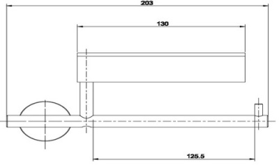 Держатель для бумаги Gessi Minix 15549.031 Хром