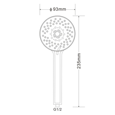 Ручной душ Latuno L80013B Хром