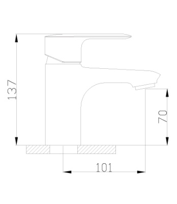 Смеситель Rossinka V V35-11 для раковины