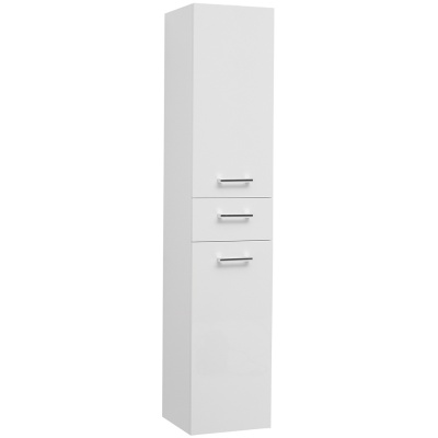 Шкаф пенал Dreja 35 77.0303W подвесной Белый глянец