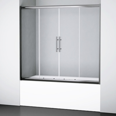 Шторка на ванну WasserKRAFT Amper 170x150 29S02-170 Хром Прозрачная