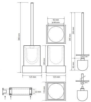 Ершик для унитаза Bemeta Gamma 145513092 Белый