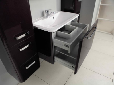 Тумба под раковину Акватон Валенсия 90 1A123501VAG30 глянцевая, белый жемчуг