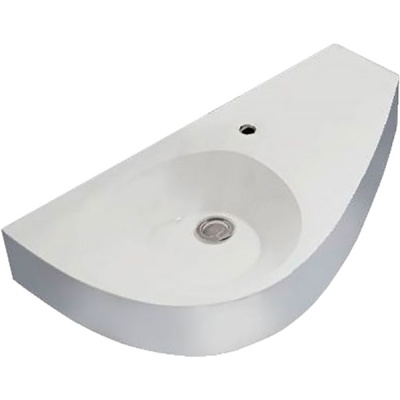 Раковина 1MarKa Piccolo Элипс 85 L 07элпк85л Белая