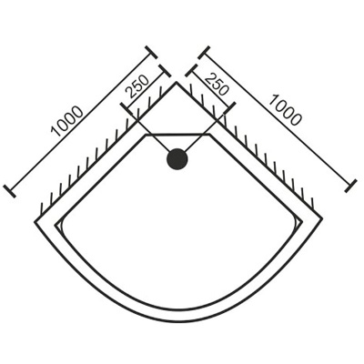 Акриловый поддон для душа BellSan Юпитер 100х100 Белый