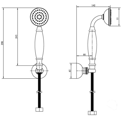 Душевой гарнитур Boheme Brillante 409 Хром