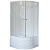 Душевой уголок Royal Bath BK 100х100 RB100BK-T с поддоном профиль Белый стекло прозрачное