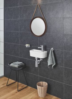 Комплект раковины Grohe Euro Ceramic 37 39327000 со смесителем Euroeco New 32734000 Белый