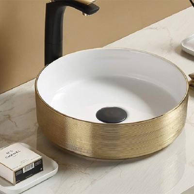 Раковина CeramaLux 36 С1055 Золотая