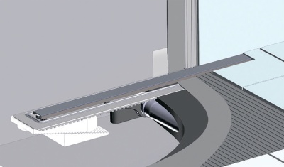 Душевой лоток Berges Wasserhaus C1 Brise 600 090131 с решеткой Матовый хром