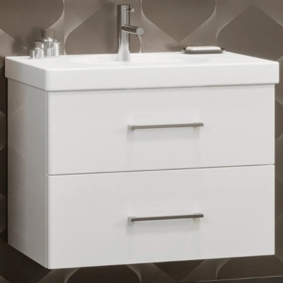 Тумба под раковину Opadiris Арабеско 70 Z0000010907 подвесная Белая глянцевая