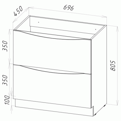 Комплект мебели для ванной BelBagno SET BB N3 Marino 70 Bianco Lucido