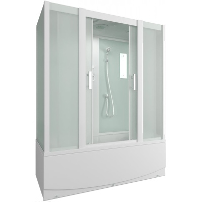 Душевой бокс Mirwell MR3515TP-C 150х80 профиль Белый стекло матовое