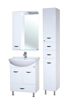 Тумба c раковиной Bellezza Классик 55 нижний ящик Белая