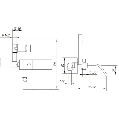Смеситель для ванны Migliore Tor ML.TOR-9006.CR Хром