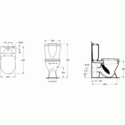 Унитаз компакт Ideal Standard Eurovit W904201 с бачком и сиденьем