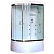 Душевая кабина Royal Bath ВК 120x80 RB8120BK3-WT-CH-R с гидромассажем стекло прозрачное задние стенки Белые