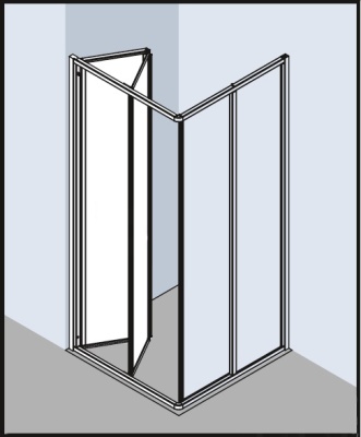 Душевая дверь Kermi Ibiza 2000 I2 ED2 100201AK L ED2