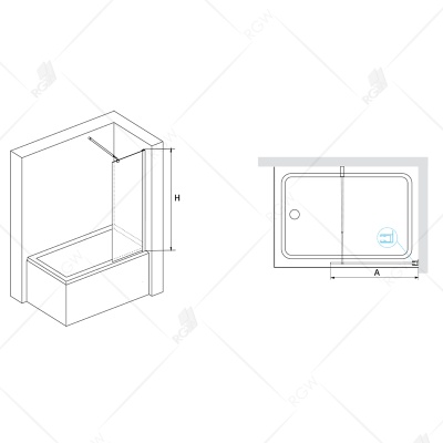 Шторка на ванну RGW Screens SC-51 80x150 профиль Хром стекло прозрачное Шторка на ванну RGW Screens SC-51 80x150 профиль Хром стекло прозрачное
