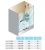 Душевая дверь в нишу Kolpa San Q line TV/4D 150 Хром