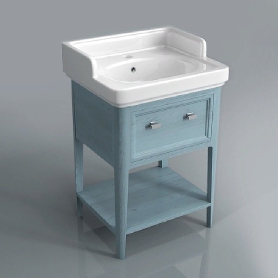 Тумба под раковину Kerama Marazzi Provence 60 1 ящик, 1 полка Синяя