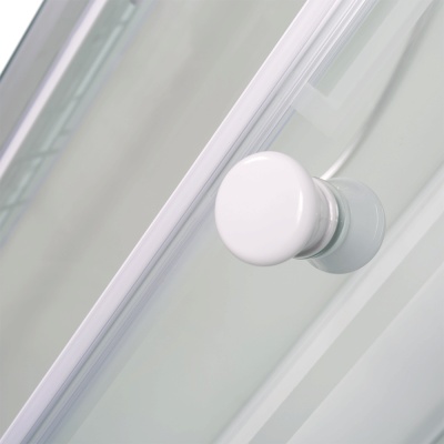 Душевая кабина Bolu Sektors 100х100 BL-100n профиль Белый стекло прозрачное с художественным рисунком