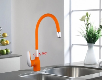 Смеситель для кухни Frap F4453 Белый Хром