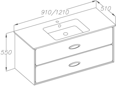 Тумба под раковину Opadiris Монтэ 90 Z0000012249 подвесная Светло-серая матовая