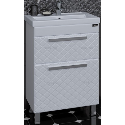 Тумба с раковиной СанТа Калипсо 60 217008лN Белая