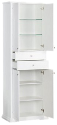 Шкаф пенал Aquanet Лагуна 71 175396 Белый