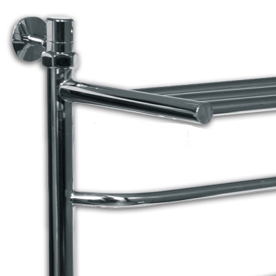 Водяной полотенцесушитель Ника Trapezium ЛТ/ВП 100x60 с полкой Хром