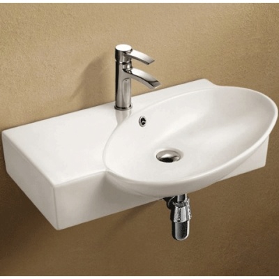 Раковина WeltWasser Aisbach 5093 L 76 10000003878 Белый глянец