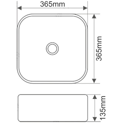 Раковина Melana 36 MLN-A430BF Белая, Золото