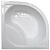Акриловый поддон для душа Royal Bath ВК RB90BK 90х90 Белый