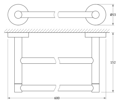 Полотенцедержатель Artwelle Harmonie HAR 031 двойной Хром