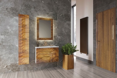 Тумба с раковиной Marka One Idalgo 75П Wood