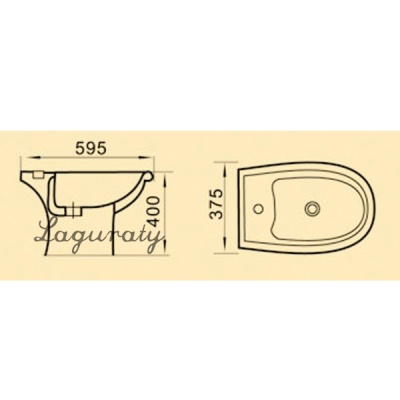 Биде Laguraty 816C Белое