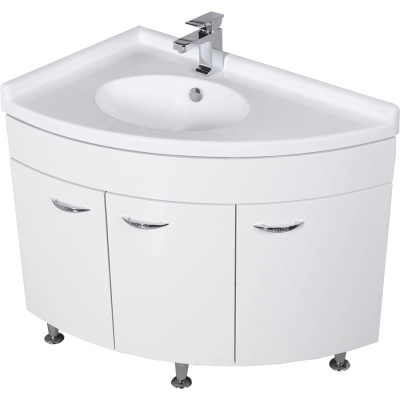 Комплект мебели для ванной Aquanet Корнер 55х80 L 161232 Белый