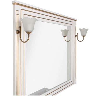 Комплект мебели для ванной Aquanet Паола 90 186382 Белый Золото