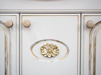 Тумба под раковину Cerutti SPA Глория 70 6702 Белая Золото