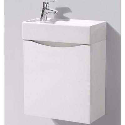 Тумба с раковиной BelBagno Mini 50 L MINI-500-1A-SO-BL-LEFT Белая