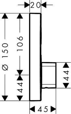 Смеситель для душа Hansgrohe ShowerSelect S 15747000 Хром