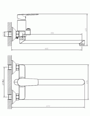 Смеситель для ванны Orange Sofi 2.0 M46-211cr универсальный Хром