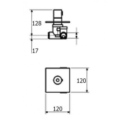 Вентиль запорный Webert Elio EL690102560 Черный матовый