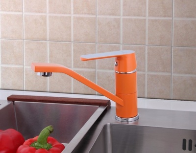 Смеситель для кухни Frap F453 Белый Хром